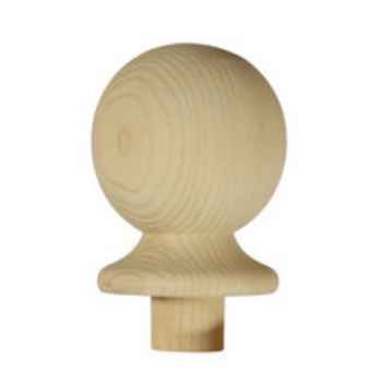 Product photograph of NC2P Pine Ball Newel Cap 85 x 85 x 106mm Pine Ball Newel Cap (NC2P)