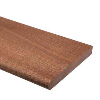 Product photograph of Nosed Window Board Sapele Nosed Sapele Window Board