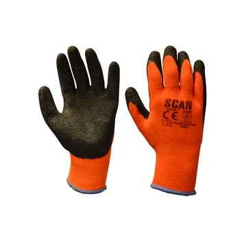 Product photograph of Scan Knitshell Thermal Gloves Orange 