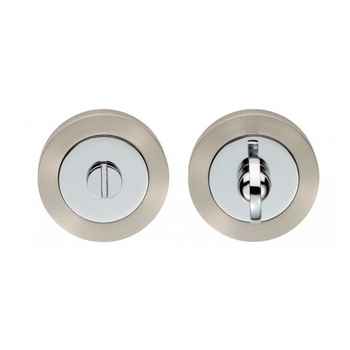 Sub image of Carlisle Brass Thumb Turn and Release Satin Nickel/ Chrome number 2 in the gallery of images
