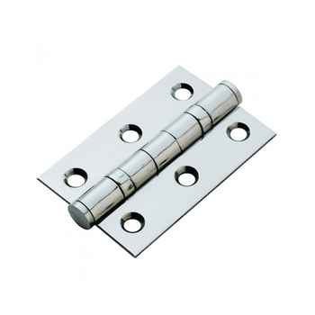Product photograph of Eurospec Ballbearing Fire Rated Butt Hinges Polished Chrome