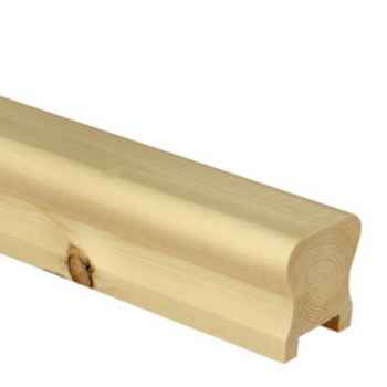 Image of HDR3600/32P  Pine Handrail 3600 x 59 x 59mm 